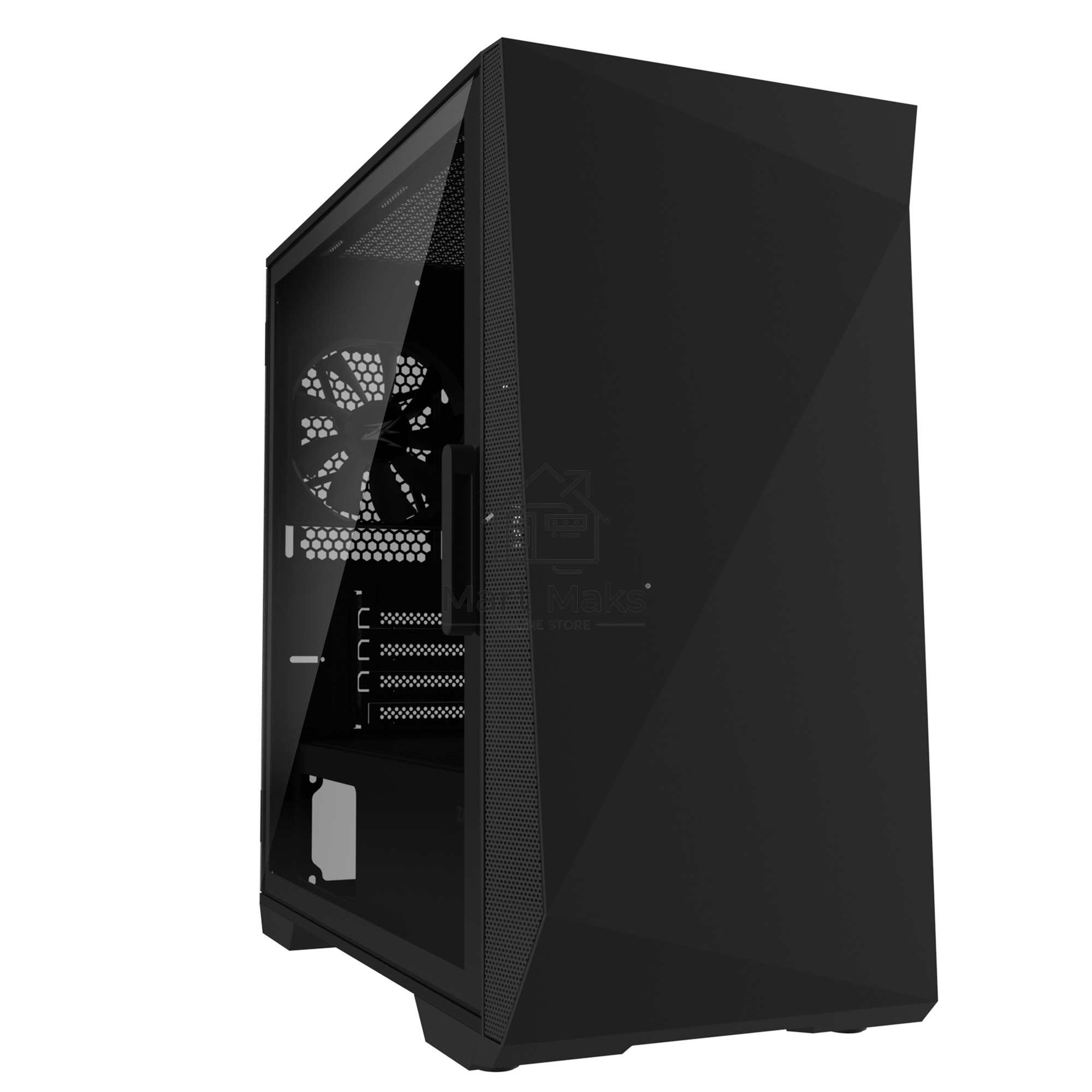 Компьютерный корпус ZALMAN Z1 ICEBERG, MicroATX, BLACK, WINDOW, 2xCOMBO (3.5