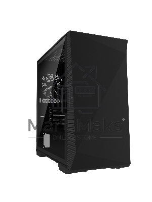 Компьютерный корпус ZALMAN Z1 ICEBERG, MicroATX, черный, WINDOW, 2xCOMBO (3.5