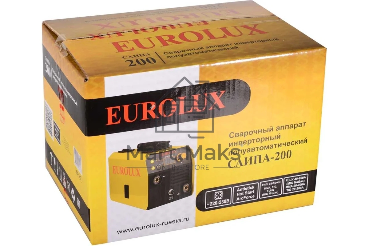 Сварочный полуавтомат САИПА-200 3в1 Eurolux