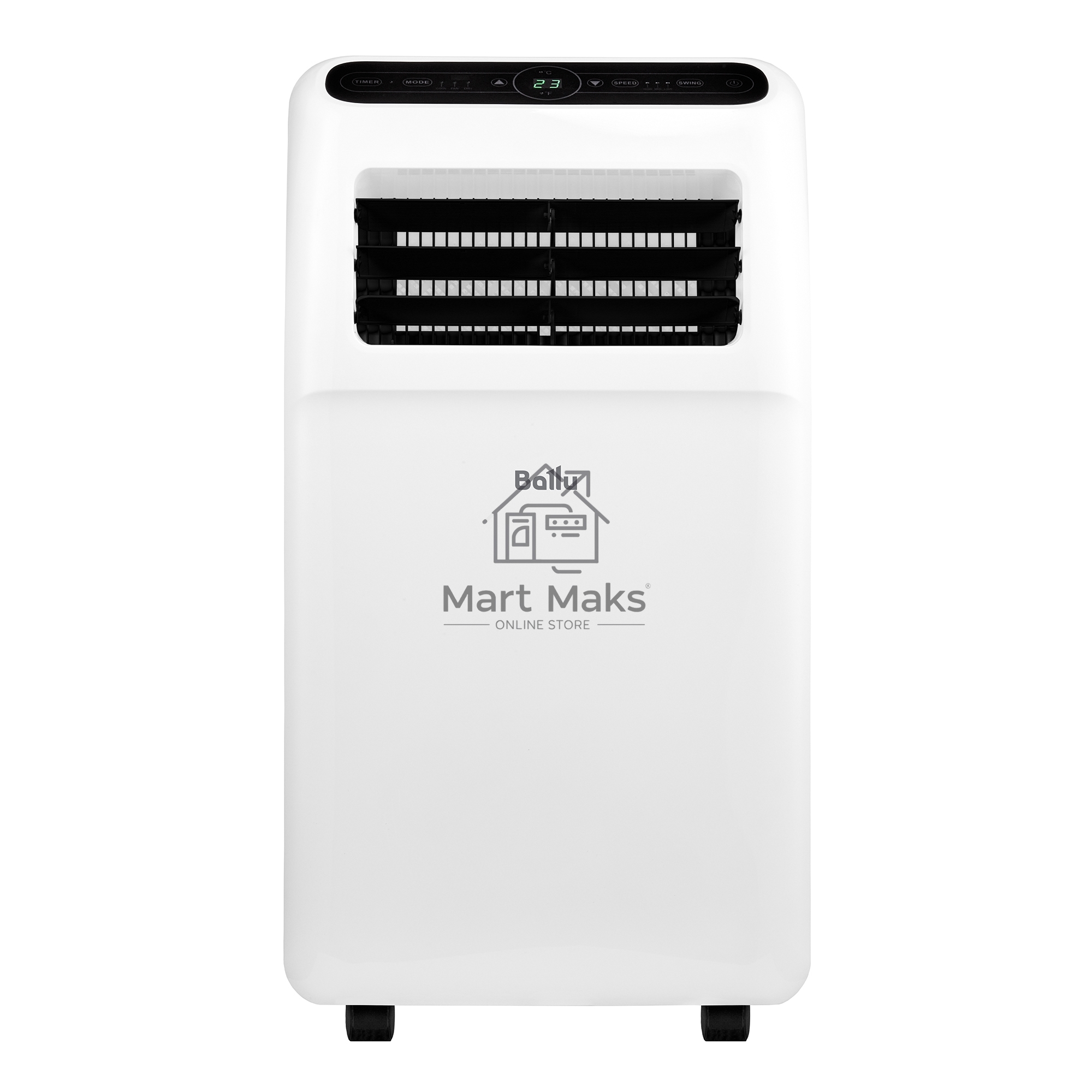 Кондиционер мобильный Ballu Aura BPAC-12 CP/N1_24Y 12000 BTU, 30 м², 52 дБ, охлаждение, осушение, белый