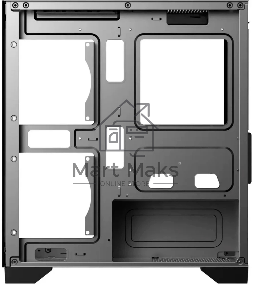 Компьютерный корпус Bloody BD-CC103 черный без БП mATX 7x120mm 1xUSB2.0 1xUSB3.0 audio bott PSU