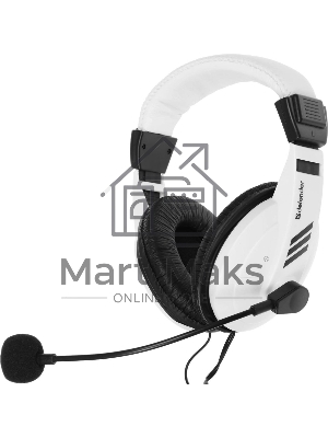 Гарнитура проводная Defender Gryphon 750 белый, кабель 2 м