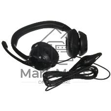 Наушники с микрофоном Logitech H390 черный 1.9м накладные USB оголовье (981-000485)