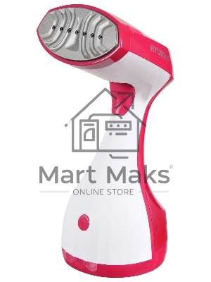 Отпариватель Hyundai H-HS02123 белый/вишневый, 1650 Вт, 28 г/мин, 300 мл