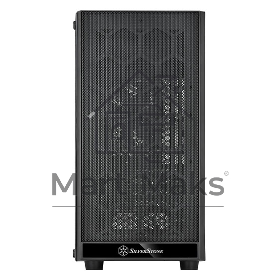 Компьютерный корпус Silverstone SST-PS15B-PRO Precision Mini Tower Micro ATX Computer Case, tempered glass, 2x 120mm ARGB, 1x ARGB Controller, black