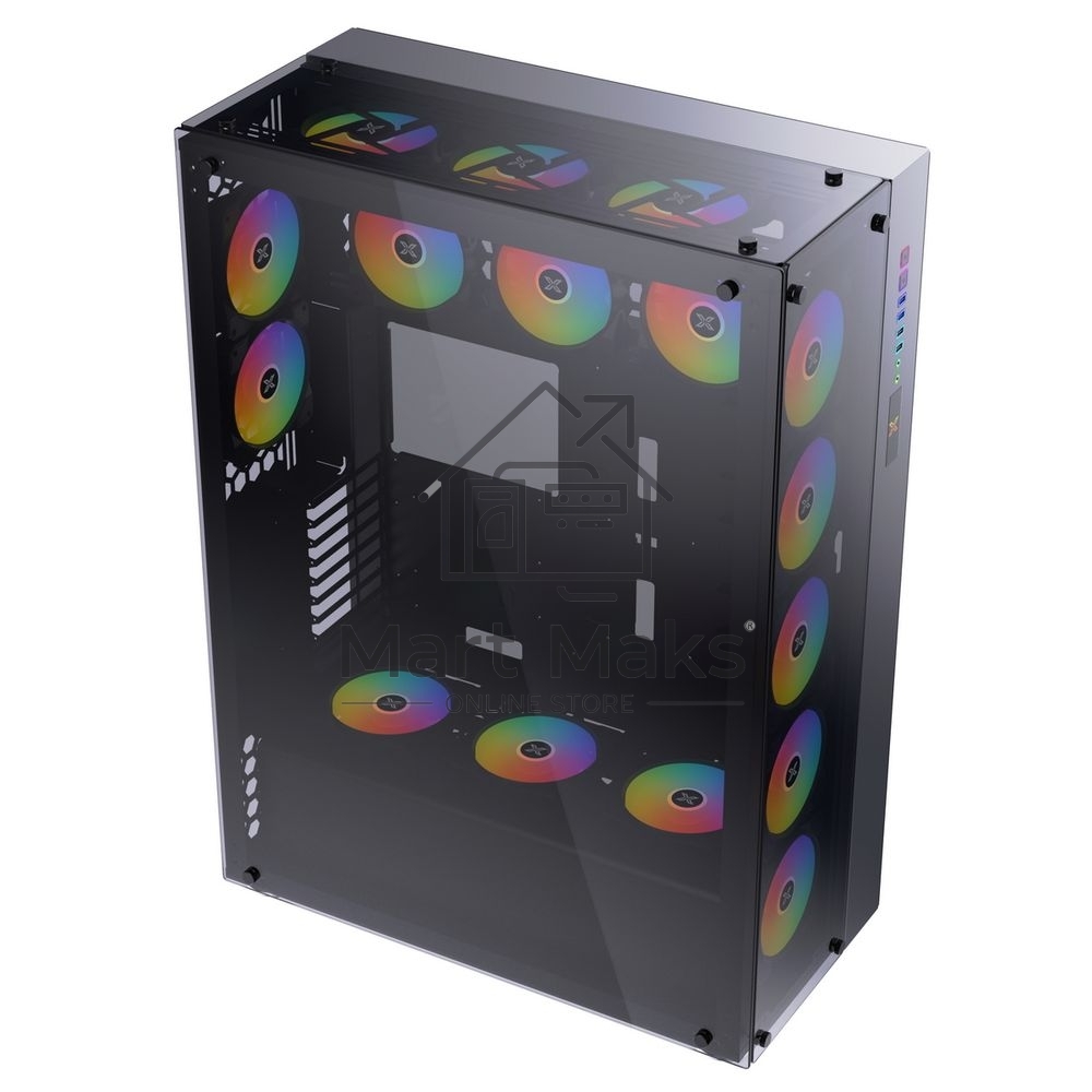 Компьютерный корпус Xigmatek Elysium II (Super EATX, Left/Right/Top Tempered Glass) EN41617