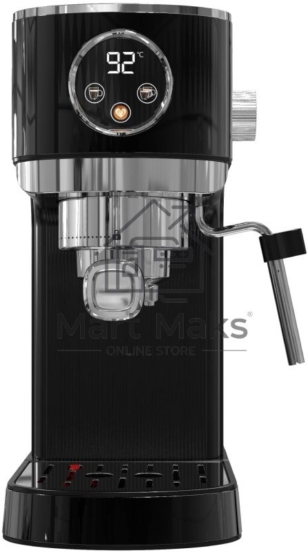 Кофеварка рожковая Korting KCM 1002 EN черный, молотый, 1.2 л, 1350 Вт, 20 бар