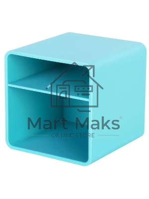 Подставка Deli ENS011blue Nusign 2 отделения для письменных принадлежностей, 84х84х86мм, синий, пластик