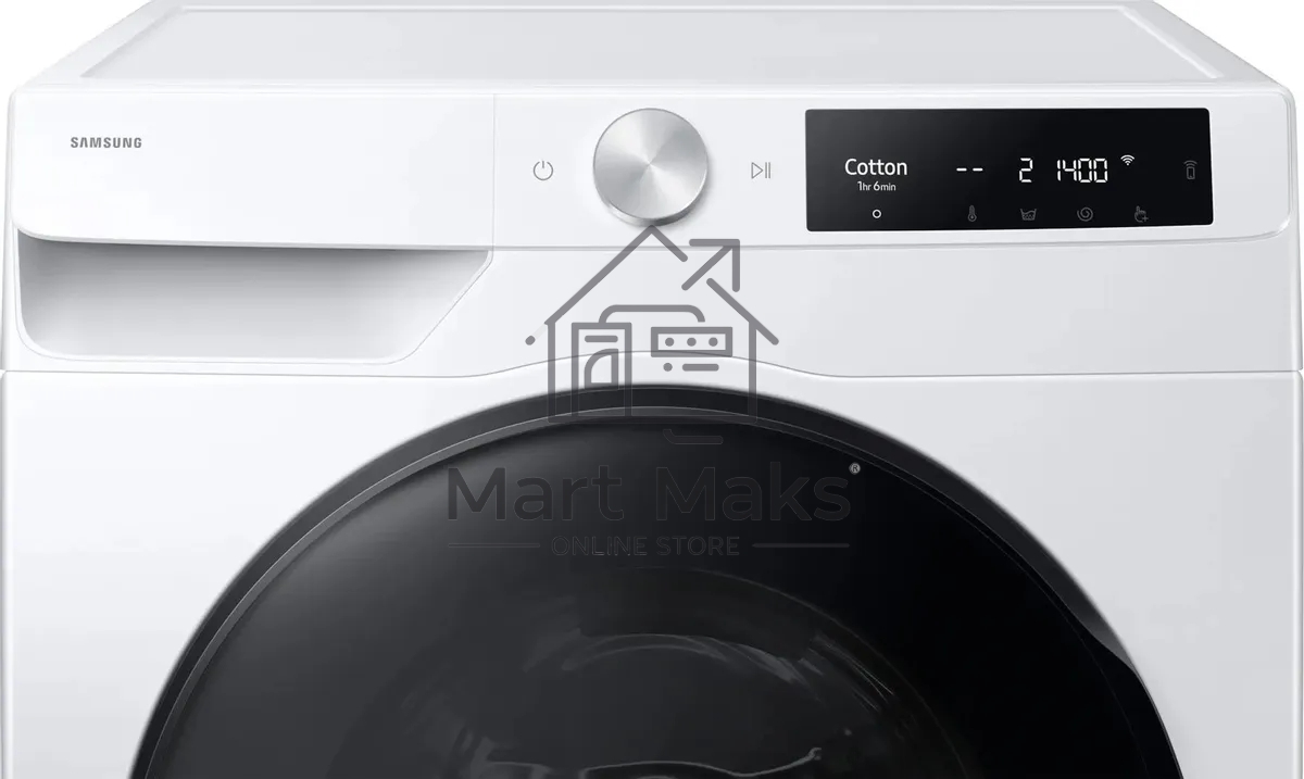 Стирально-сушильная машина Samsung WD11DG6B85BELP белый, загрузка фронтальная 11 кг, 1400 об/мин, класс: A