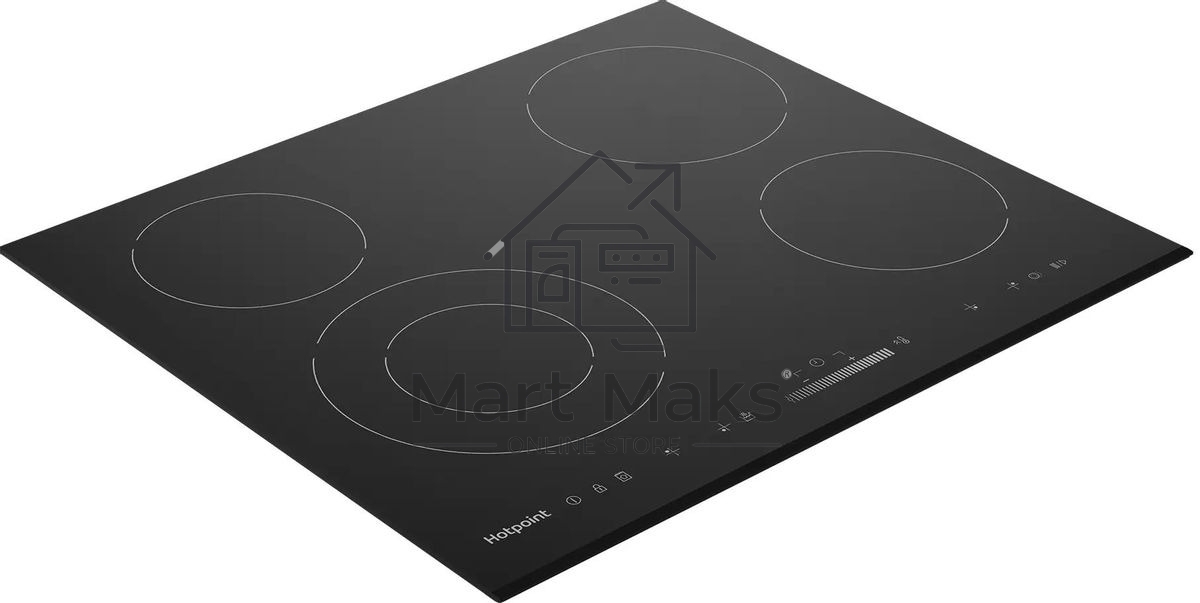 Электрическая варочная панель Hotpoint HR 6T2 B S, независимая, черный