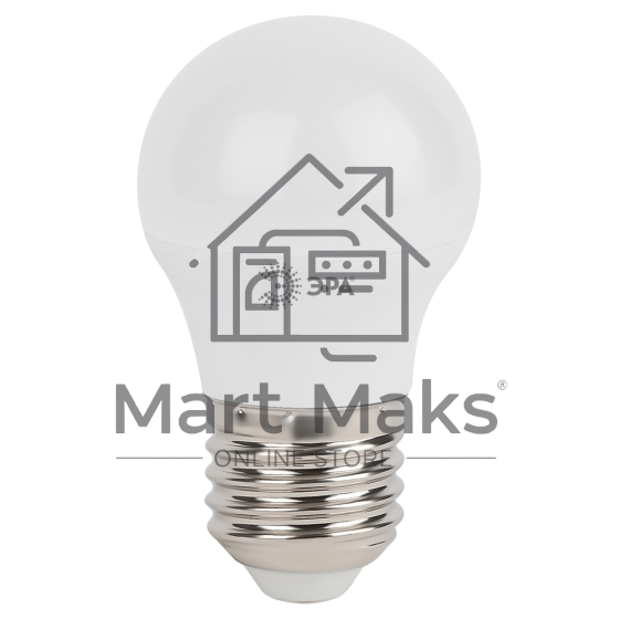 Лампа светодиодная ЭРА Б0028488 STD LED P45-5W-840-E27 5 Вт шар нейтральный белый свет