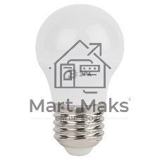 Лампа светодиодная ЭРА Б0028488 STD LED P45-5W-840-E27 5 Вт шар нейтральный белый свет Лампа светодиодная ЭРА Б0028488 STD LED P45-5W-840-E27 5 Вт шар нейтральный белый свет