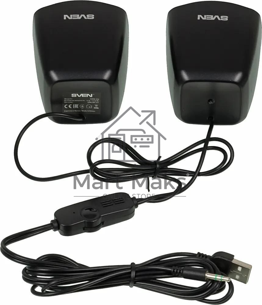 Акустическая система SVEN 120 2.0 черный 5Вт