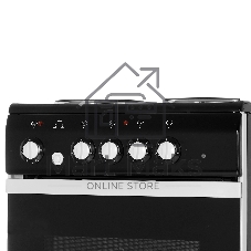 Плита электрическая De Luxe 5004.12э черный, конфорок 4 шт, духовка 46 л, 50 см x 85 см x 50 см