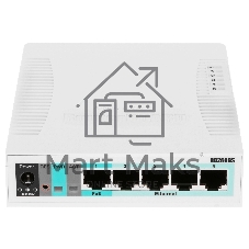 Коммутатор MikroTik RB260GS, 5×1 Гбит/с + 1×1 Гбит/с SFP, настраиваемый