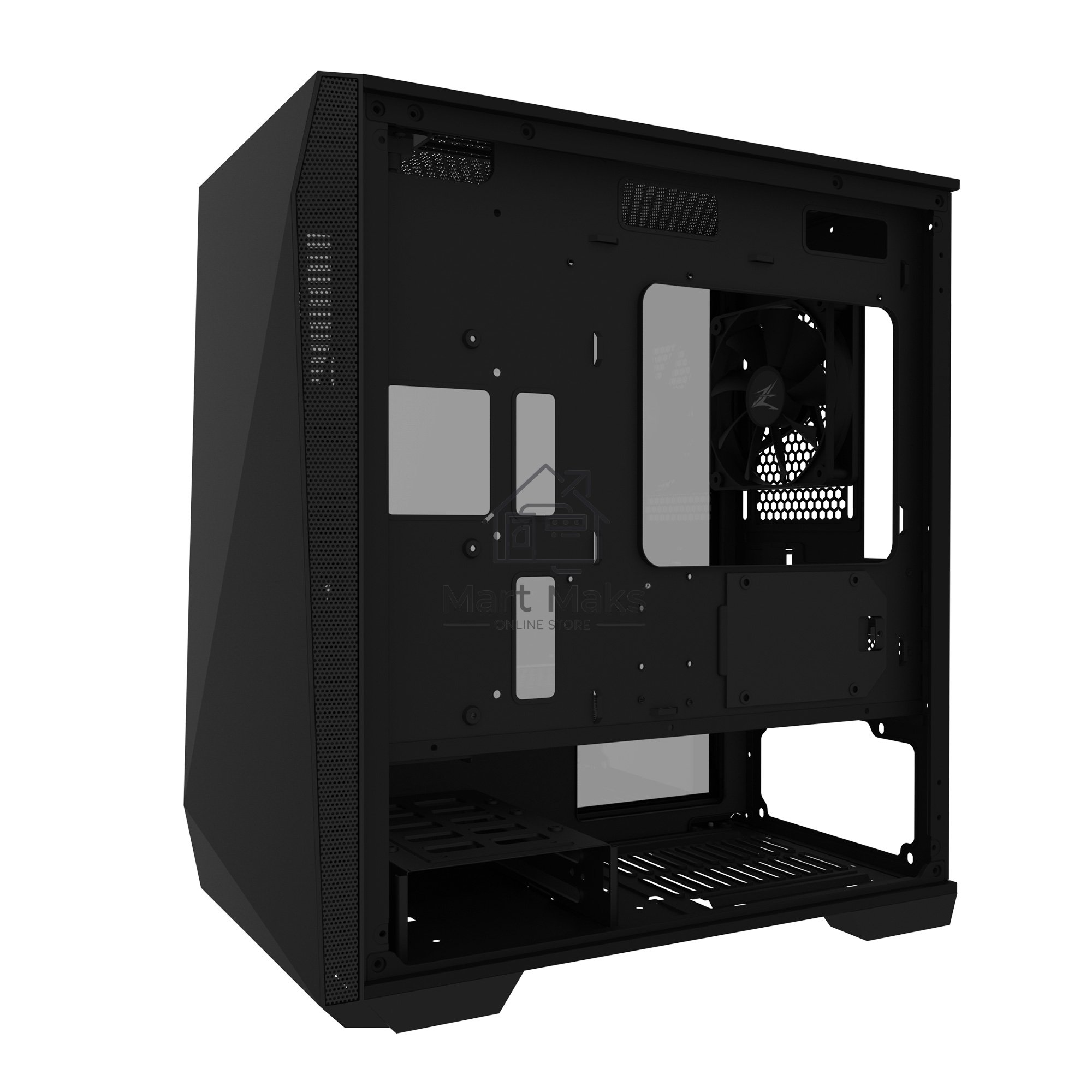 Компьютерный корпус ZALMAN Z1 ICEBERG, MicroATX, BLACK, WINDOW, 2xCOMBO (3.5