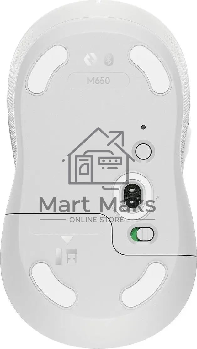 Мышь беспроводная Logitech Signature M650 белый, 4000 dpi, радиоканал, Bluetooth, USB, кнопки - 5