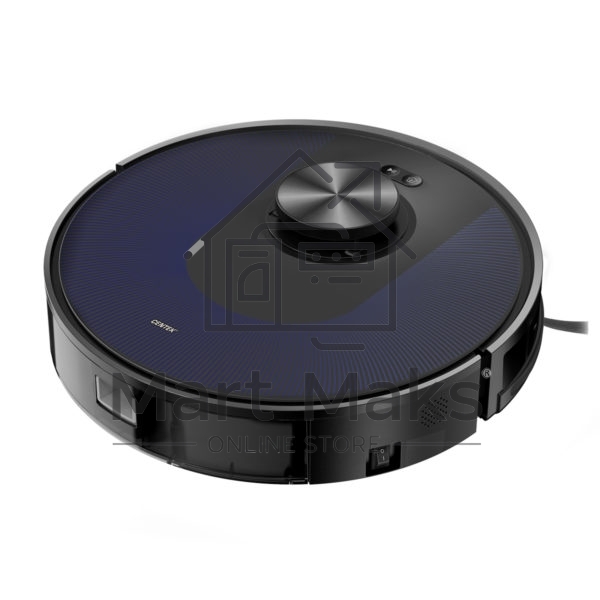 Робот-пылесос Centek CT-2741 черный/синий, 2600 мАч Li-Ion, уборка сухая/влажная, пылесборник контейнер 0.68 л