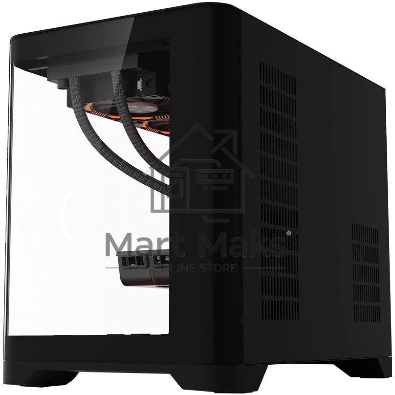 Компьютерный корпус 1STPLAYER UVIEW UV6 черный mATX UV6-BK