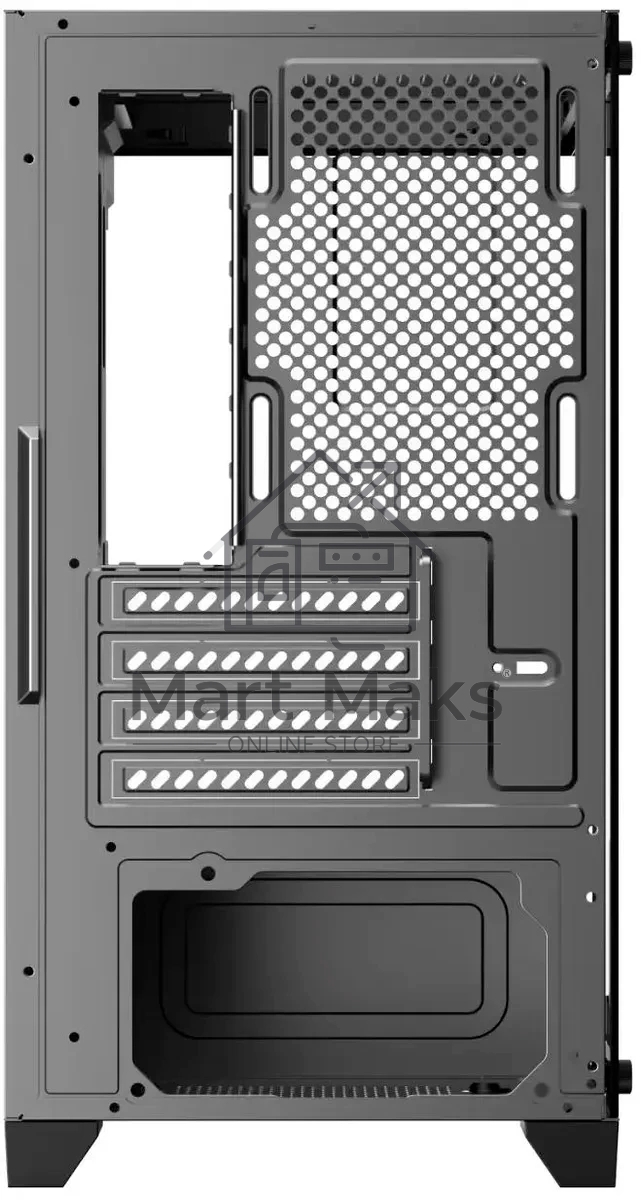 Компьютерный корпус Bloody BD-CC103 черный без БП mATX 7x120mm 1xUSB2.0 1xUSB3.0 audio bott PSU