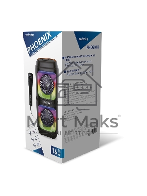 Портативная акустика Smartbuy (SBS-5490) PHOENIX черный