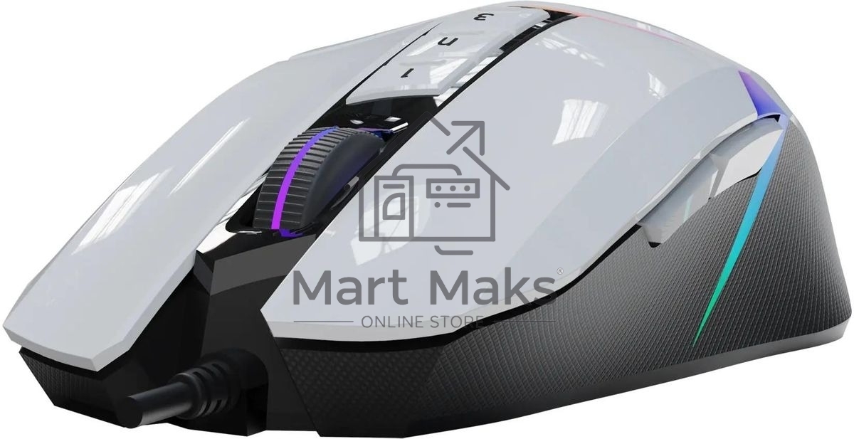 Мышь проводная A4Tech Bloody W60 Max белый, 10000 dpi, USB, кнопки - 10