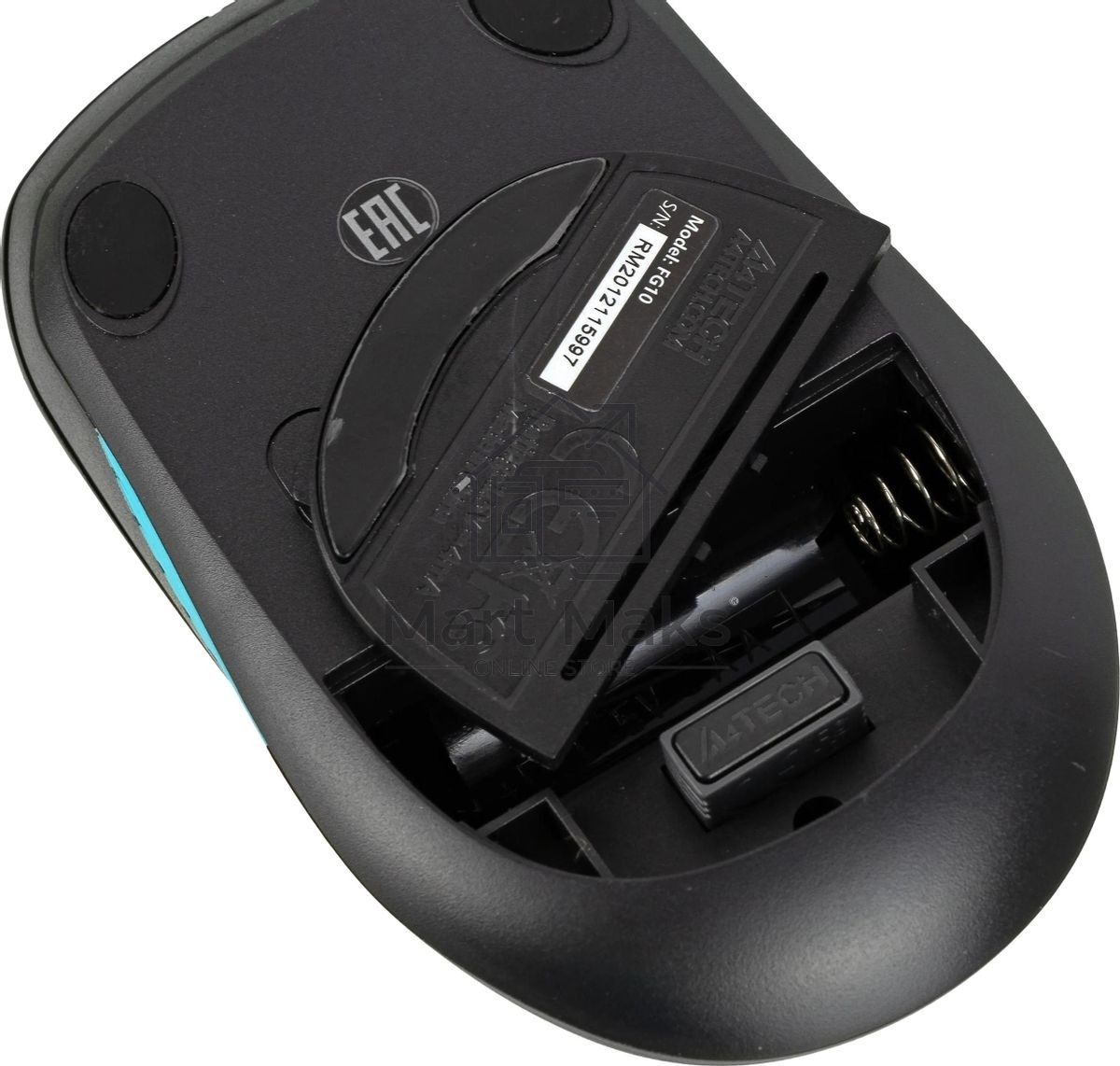 Комплект клавиатура + мышь A4 Fstyler FG1010 клав:черный/синий мышь:черный/синий USB беспроводная Multimedia