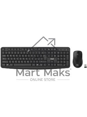 Комплект клавиатура+мышь Filum FL-KTW05-BK беспроводной, USB, 1600 DPI, чёрный