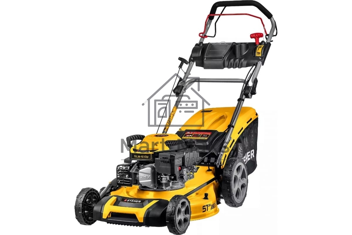 Газонокосилка бензиновая STEHER GLM-510p, 6,5 л.с.