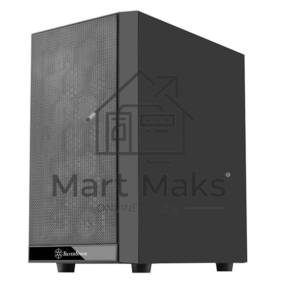 Компьютерный корпус Silverstone SST-PS15B-PRO Precision Mini Tower Micro ATX Computer Case, tempered glass, 2x 120mm ARGB, 1x ARGB Controller, black