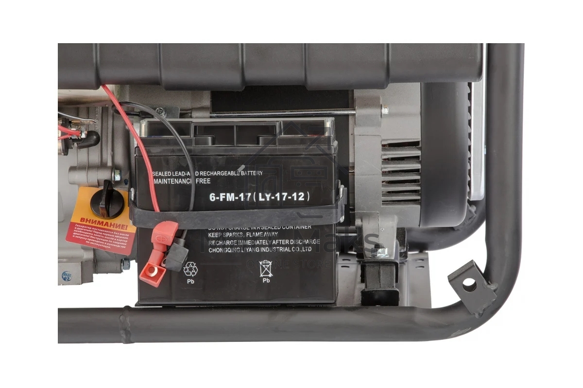 Электрогенератор бензиновый Denzel PS-55EA, 5.5 кВт, 85 дБ, 86 кг
