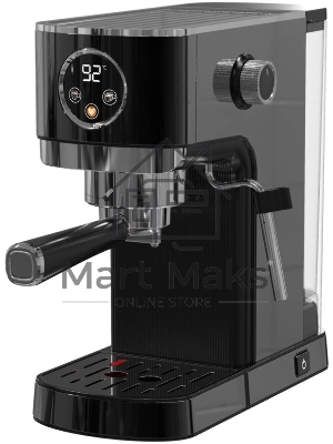 Кофеварка рожковая Korting KCM 1002 EN черный, молотый, 1.2 л, 1350 Вт, 20 бар