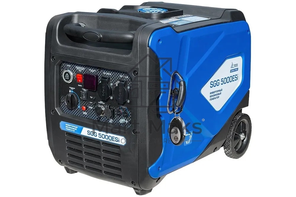 Электрогенератор бензиновый инверторный ТСС SGG 5000ESi, 5 кВт, 58 дБ, 43 кг