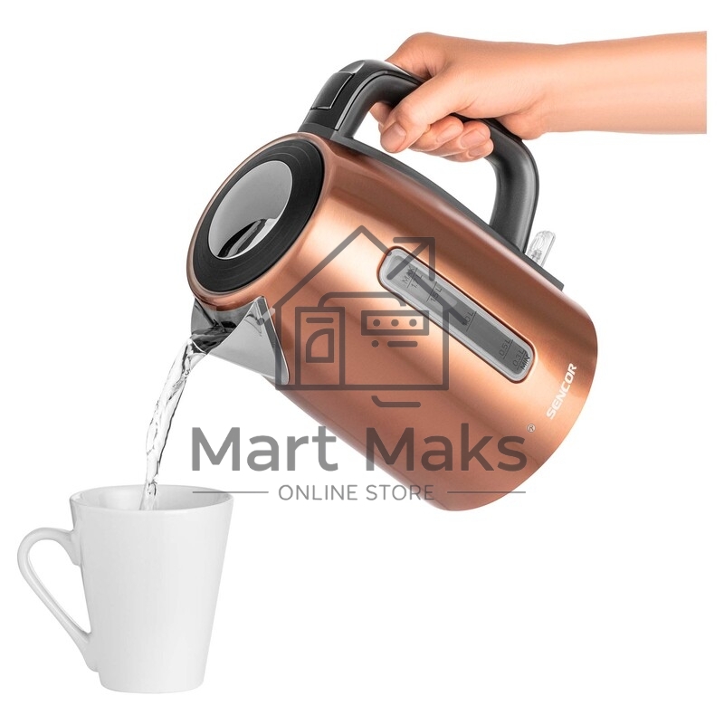 Чайник электрический Sencor SWK 7002CO 1.7 л, 2200 Вт, коричневый