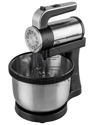 Миксер Endever Sigma-12 c чашей, черный/стальной, 800 Вт, 2 вида насадок, 5 скоростей