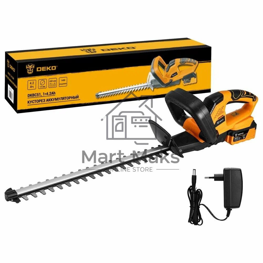 Кусторез DEKO DKBC51, 510мм, 1*4.2Ач 083-2040