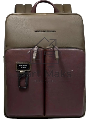 Рюкзак Piquadro Harper CA6311AP/VETM коричневый/зеленый кожа