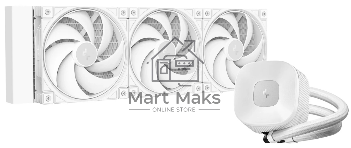 Система водяного охлаждения Deepcool LE360 V2 Pure Soc-AM5/AM4/1200/1700/1851 белый 4-pin 19-31.6dB Al 250W 1554gr Ret (R-LE360PURE-WHLNMD-G-1)