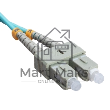 Патч-корд оптический Cabeus FOP-50-SC-SC-1m duplex SC-SC 50/125 мм OM3 1м LSZH