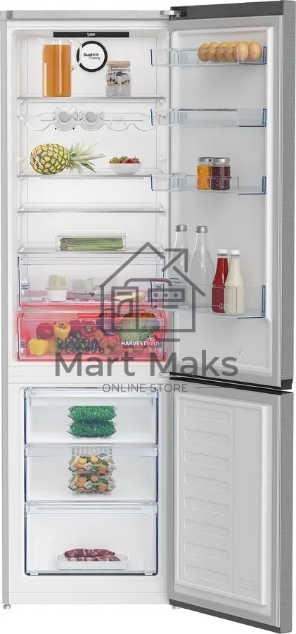 Холодильник Beko B3RCNK402HX нержавеющая сталь двухкамерный 257/100л морозилка снизу