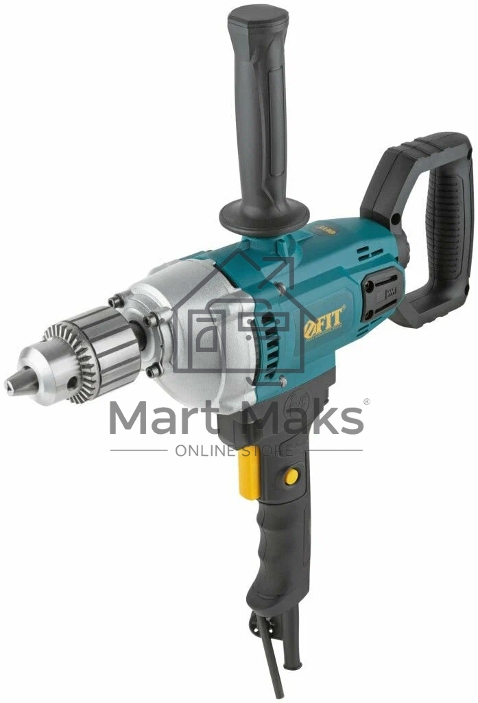 Дрель-миксер FIT ED-M720 720 Вт, 0-900 об/мин, КлП 3-16 мм, металл.корпус, рез.накл., коробка