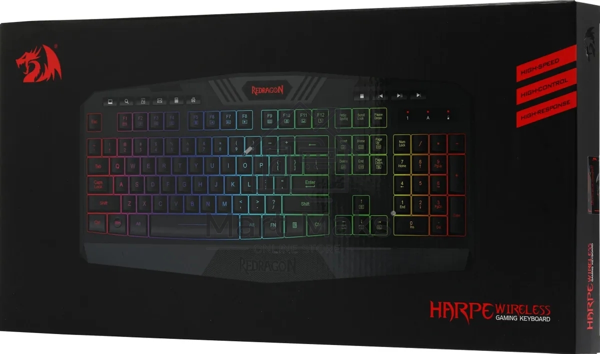 Клавиатура Redragon Harpe Wireless (78121) беспроводная, USB, Радиоканал, черный