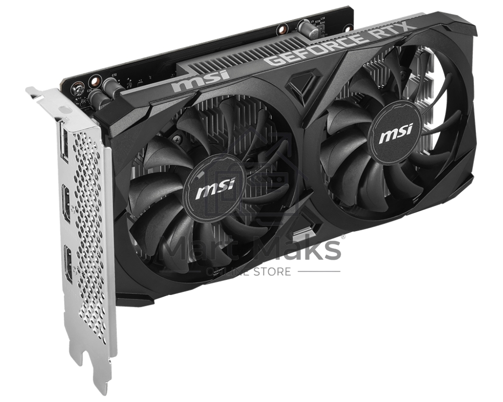 Видеокарта MSI RTX3050 VENTUS 2X E 6G OC NVIDIA RTX 3050 6Gb, GDDR6, PCI-E 4.0, HDMIx2 DPx1 HDCP