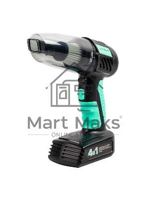 Пылесос автомобильный Endever SkyClean VC-295 мятный/черный, 6000 Па/90 Вт, уборка сухая, пылесборник контейнер, 0.33 л