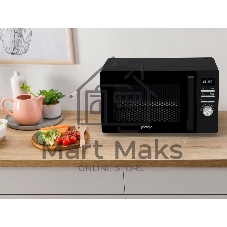 Микроволновая печь Gorenje MO23A3BH черный, 23 л, 800 Вт, переключатели - поворотный механизм/кнопки