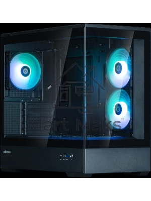Компьютерный корпус ZALMAN P30 V2, MATX, черный, WINDOW, 2x3.5