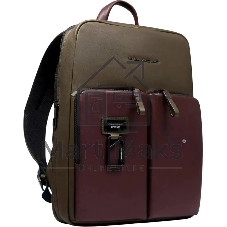Рюкзак Piquadro Harper CA6311AP/VETM коричневый/зеленый кожа