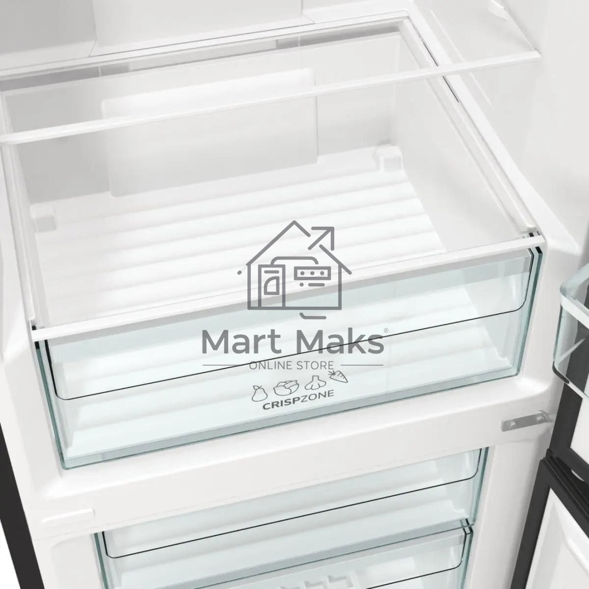 Холодильник Gorenje NRK6202EBXL4 черный матовый двухкамерный 235/96л морозилка снизу, No Frost