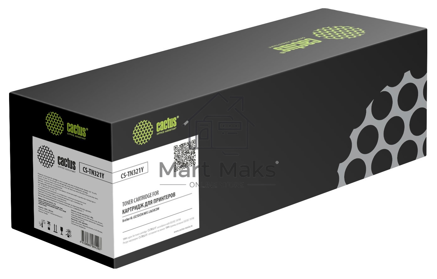 Картридж лазерный Cactus CS-TN321Y желтый (1500стр.) для Brother HL-L8250CDN/MFC-L8650CDW