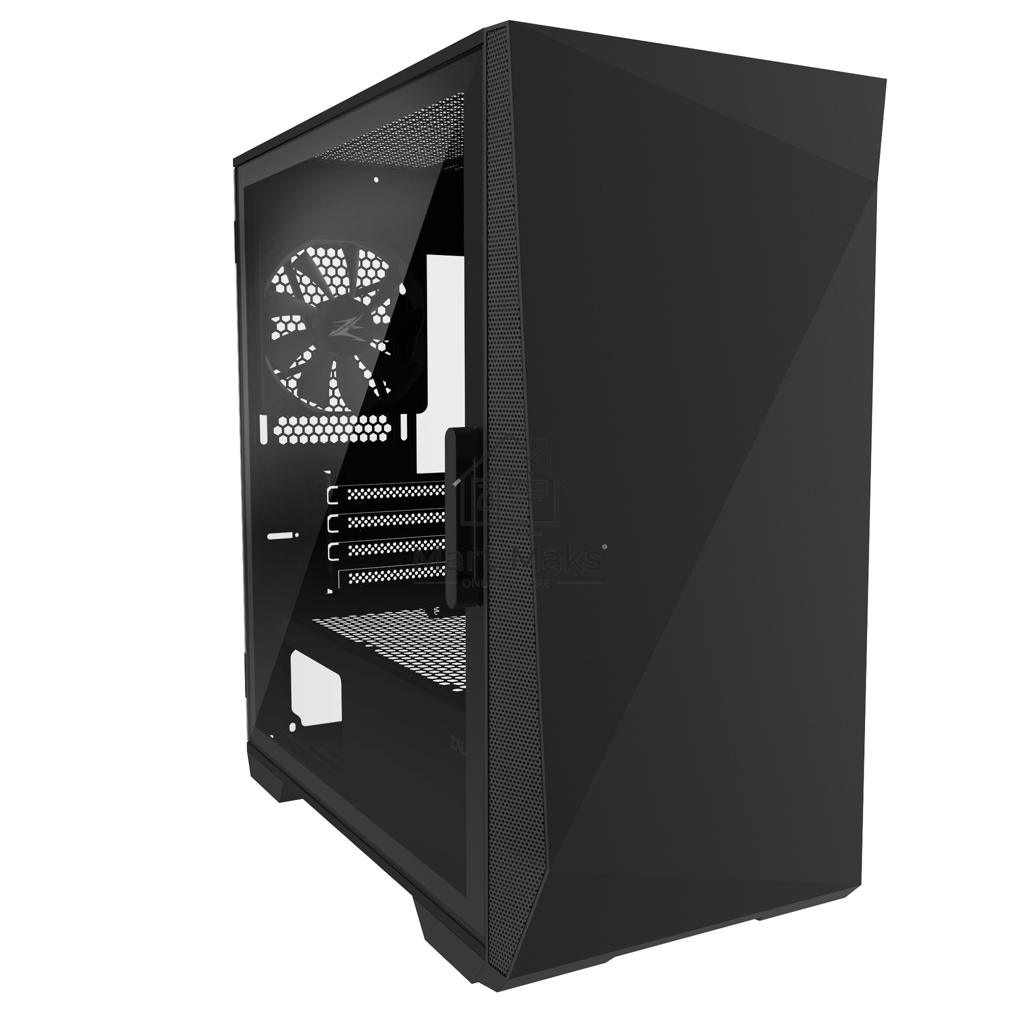 Компьютерный корпус ZALMAN Z1 ICEBERG, MicroATX, BLACK, WINDOW, 2xCOMBO (3.5